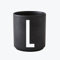 Design Letters - Becher - Buchstabentasse - Buchstabe: L - Porzellan - Schwarz - Arne Jacobsen