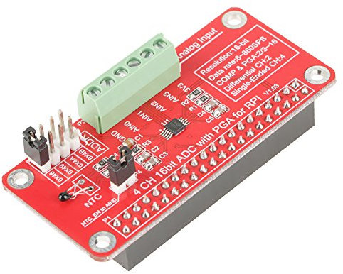 16 Bit ADC-Modul Analog Digital Wandler Modul 4 Kanal Präzision für 3/2 / B +