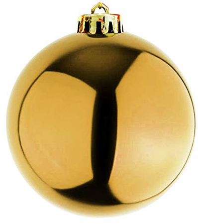 Mojawo XXXL Christbaumkugeln Weihnachtsbaumkugeln Dekokugel Baumschmuck Gold Ø 25cm Schmuckkugeln