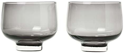 Blomus 63918 Gläser - Trinkgläser - Saftgläser - Wassergläser - Flow - Smoke - 2 er Set