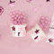 Premium Weddings Eisbecher Pappe Sterne rosa pink metallic 8 Stück