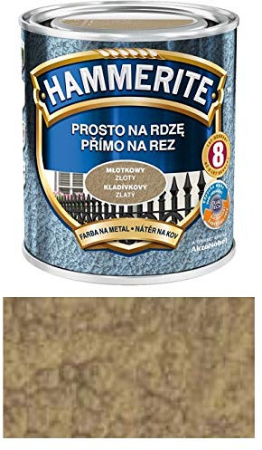 Hammerite Vernice protettiva in metallo antiruggine, 0,7 l, colore a scelta 0,75 (martello dorato)
