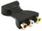 ECOSWAY HDMI à 3 RCA Vidéo Convertisseur Audio Tête AV Adaptateur Femelle Tête pour HDTV DVD Projecteur - 1 Pièces