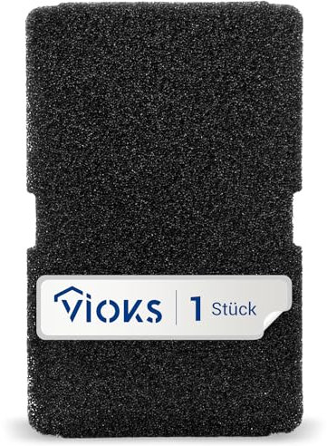 VIOKS Schwammfilter Trockner Filter Ersatz für Beko Blomberg ElektraBregenz Grundig 2964840100 Smeg 782372152 Filtermatte Kondenstrockner - Schaumstofffilter 240x155x11mm für Wärmepumpentrockner