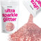 Hemway Ultra Étincelle Glitter - 1/24 0.040 1mm - cosmétique Safe, résine époxy, artisanat, Mariages, Décorations, Art, Beauté, Décoration Scrapbooking - 100g - Light Gold Rose