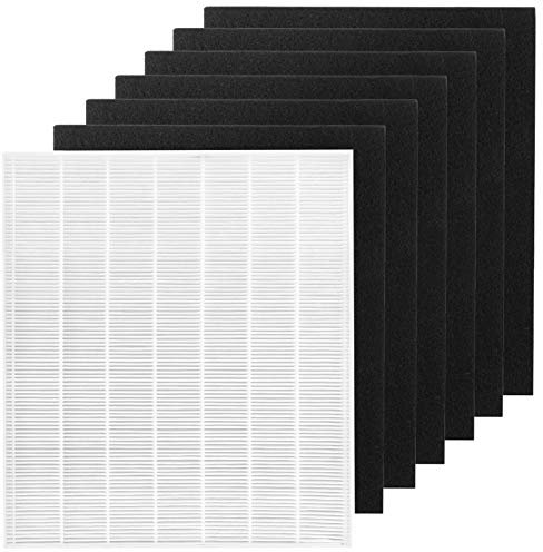Replacement True HEPA Filter for Coway AP1512HH AP-1512HH-FP Air Purifiers 3304899 Air Filter with 6 Pack Carbon Pre-Filters