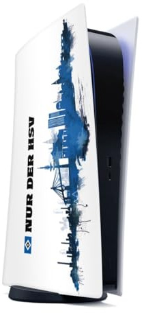 DeinDesign Skin kompatibel mit Sony PlayStation 5 Digital Edition Folie Sticker HSV Offizielles Lizenzprodukt Bundesliga