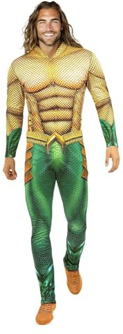 Funidelia | Aquaman Kostüm für Herren - Superhelden, DC Comics, Justice League - Kostüm für Erwachsene & Verkleidung für Partys, Karneval & Halloween - Gold