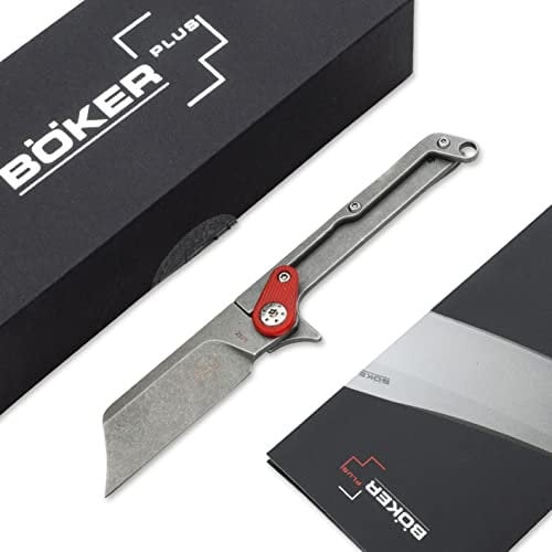 Böker Plus® Fragment Mini couteau de poche EDC – Petit couteau porte-clés – Couteau pliant à deux mains EDC (Keychain Knife Fragment G10)