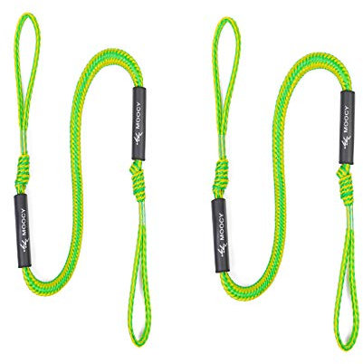 MOPHOEXII 2 Stück Premium Spanngummis 1,2 m bis 1,6 m - absorbiert Stöße an Stollen, Docks, Pylonen und Ankern, reduziert die Traktion für Ihr Boot, SeaDoo, Ponton, PWC,