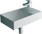 Alpenberger Kleines Hängewaschbecken | Gäste WC Waschbecken | Lavabo fürs Bad & WC | Moderne Kleine Waschplätze | Toilettenwaschbecken Eckiges Design mit Hahnloch für Armatur | Leichte Montage