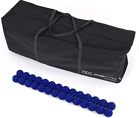 Sissel Lot de 10 spinefitter Bleu + 1 Coach Bag Appareil de massage pour votre bien-être Pilates + Yoga Sac de transport inclus