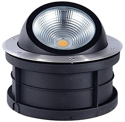 Spot LED Encastrable Exterieur Éclairage pour Chemins Angle Réglable Spot COB Lumières Enterrées IP67 Étanche Jardin,Façades de Bâtiments Projecteurs (Color : Warm Light, Size : 30W)