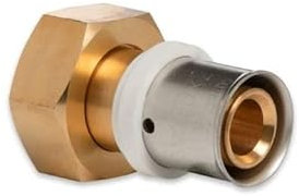 Pressfitting Aluverbund Selfio-Press Übergangsverschraubung Innengewinde 20 x 2-3/4 TH + U Kontur