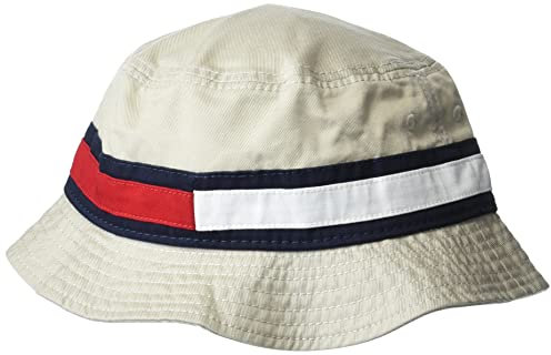 Tommy Hilfiger Herren Am Tino Bucket Hat S-m Schlapphut, Stein, SMALL