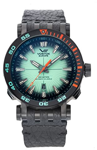 Vostok Europe Energia Rocket Herrenuhr Automatik mit 2 Armbändern 30 ATM Datum 575C649-L