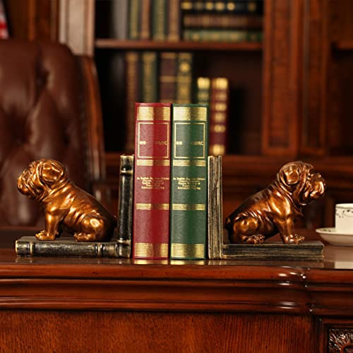 WABMJGW Serre-livres décoratifs en résine en forme de chien Sharpei en forme de chiot - Pour enfants, bureau, bibliothèque, etc