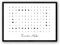 Personalisiertes Geschenk Familie Poster – Kreuzworträtsel mit Namen im Querformat – Wandbild als personalisierte Deko – Geschenkidee zum Einzug oder Jahrestag – Minimalistischer Schwarz-Weiß-Stil