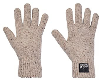 Jack Wolfskin Unisex Natur Handschuhe, beige, Large