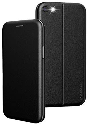 BYONDCASE iPhone 8 Flip Case Schwarz, iPhone 7 Hülle [iPhone 8 & 7 Flip Case] Schutzhülle kompatibel mit iPhone 8/7/SE 2020 Handyhülle
