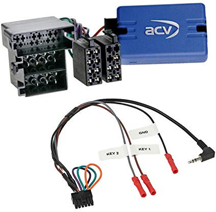 Lenkradfernbedienung Adapter Interface LFB Multi-Anschluss passend für Volkswagen VW Sharan 2000-2005 kompatibel mit verschiedenen Autoradios