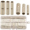 150pcs Stoßverbinder Stossverbinder Unisoliert Set, Butt Connectors, Kabel Crimp Verbindung Nicht Isoliert, Crimp Stoßverbinder Pressverbinder Quetschverbinder Kabelverbinder Butt Terminals Connectors