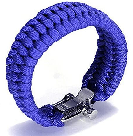 SagaSave Outdoor Paracord Survival Armband, Notfall-Rettung Fallschirmseil Armband mit verstellbarer Schnalle für Reisen, Camping und Wandern
