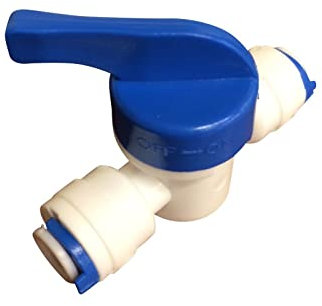 1/4 Inline Tap/Shut-Off Valve/Isolation RO Ball Valve for 1/4 Reverse Osmosis Fridge Freezer/Coffee Machine/Water Filter System