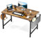 Sweetcrispy 122 cm Computertisch für Kinder, Studenten, Schreibarbeit, Computertisch mit Aufbewahrungstasche und Kopfhörerhaken, Modern und Einfach, für Zuhause, Schlafzimmer,