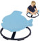 HIGAOQS Autism Kids Swivel Chair, Carousel Spin Sensory Chair for Kids, Training Body Coordination, Metal Base Non-Slip Sitting Safer (Blue, Fish Shape)