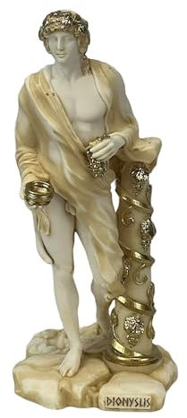 Dionysos Bacchus Skulptur, griechisch-römischer Gott des Weins und Theaters, 17 cm