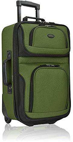 U.S. Traveler Rio Rugged Fabric Expandable Handgepäck-Set, Grün, 2 Wheel, Einzelbett