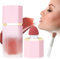 Blush Liquide Gel pour Joues, Maquillage Longue Durée, Stick Blusher Crème, Cosmétiques Sensation Légère Respirante