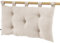 DOCK AVENUE Kopfteil mit 5 Knöpfen, mit Schlaufen, Baumwoll-Gaze, 50 x 80 cm, Farbe: Beige