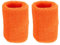 PATIKIL 2 Packung Schweißbänder Handgelenk 8x10cm Weiche Verdickte Baumwolle Fitness Arm Schweißband für Tennis Basketball Fußball, Orange