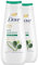 DOVE - Crème de douche Advanced Care Aloe Vera - Testé dermatologiquement - Sensation de peau douce pendant 24h (lot de 2x 400ml)