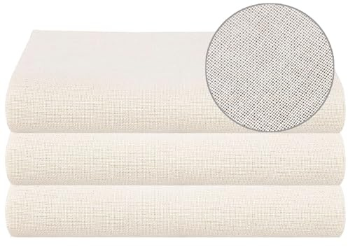 3 Stück Passiertuch, 50x50 cm Käsetuch Feingewebt, Passiertuch Wiederverwendbar, Ungebleichte Reine Baumwolle Seihtuch für Hausgemachten Käse Nussmilch Beeren Obstsaft und Gemüsesaft Abseihen