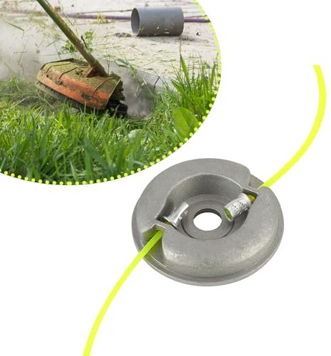 Tête de Ligne en Aluminium, XiXiRan 4 Lignes Tête Coupe Bordure Universel, Tête de Coupe-Herbe en Aluminium, Tête Faucheuse, Tete Debroussailleuse, pour Jardin, pelouse, Patio (Silber-C)