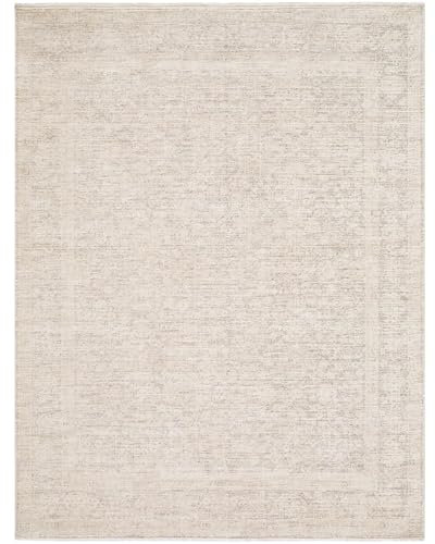 Livabliss x Galey Alix Maria Elena V Vintage-Medaillon-Teppich, 70 x 200 cm, Hellbraun