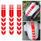 Adunsiaoto 3 Stück Motorrad Kotflügel Reflektierender, Aufkleber Fender Reflektierende Für Motorräder Universal, Motorrad Rahmen Frontgabel Aufkleber Fahrrad Dekoration ZubehöR(Rot)