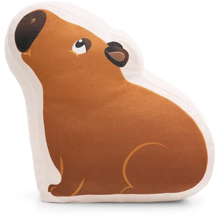 NICI Kuscheltier Capybara Happybara 34x30x13cm barun - Stofftier aus weichem Plüsch, niedliches Plüschtier zum Kuscheln und Spielen, für Kinder & Erwachsene, tolle Geschenkidee