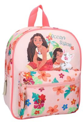 mybagstory - Mochila Vaiana para niña rosa para niño, escuela infantil - guardería - mochila para niña - talla 30 cm - tirantes ajustables - idea de regalo, Vaiana - Rosa, Enfant