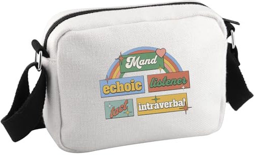 JTOUK RBT Gift Registrierter Verhaltenstechniker, Geschenk für Verhaltenstherapeuten, Geschenk für ABA-Therapeuten, Crossbody-Tasche, Verhaltensanalytiker, Mand Hkb EU, 5.91 Inches ×8.27 Inches