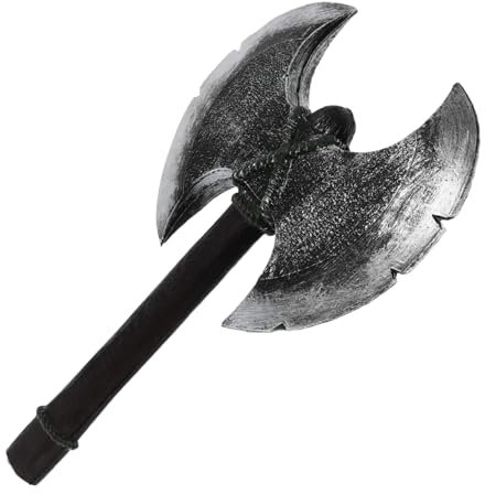Veemoon Spielzeugaxt-Requisite Für Halloween Gefälschte Holzfälleraxt Mittelalterliches Design Pu-Beil Cosplay-kostüm-Requisite Sicher Für Junge Mädchen Zum Verwenden