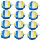 HOOTNEE 12stücke Volleyball-folienballons Aluminiumsportballons Für Geburtstagsfeiern Und Sportthemenpartys