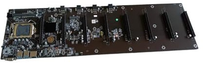 mophrati Placa Base HM65, Conector Directo, 8 Ranuras para Tarjetas, minero, Accesorios de Red de Estado sólido, interfaces de Tarjetas gráficas ricas DDR3