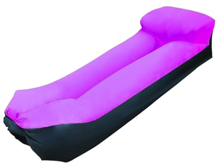 jojnsha Faltbare Reise-Luftmatratze für Wanderungen, Abenteuer, reißfeste Polyester-Konstruktion, schnelles Aufpumpen, tragbare Sitz-Luftcouch