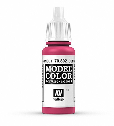 Vallejo, Model Color, Acrylfarbe, 17 ml sunset red