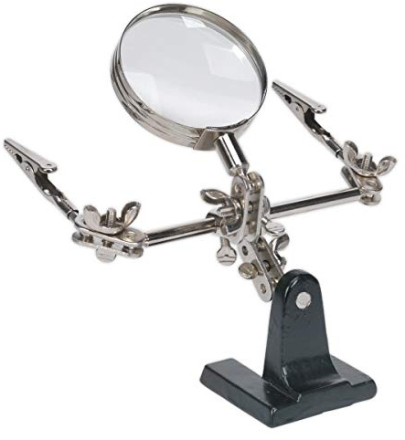 Sealey SD150 Mini Robot Soldering Stand with Magnifier