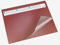 Läufer 44534 Durella DS Schreibtischunterlage mit transparenter Auflage und Kalender, rutschfeste Schreibunterlage, 40 x 53cm, rot
